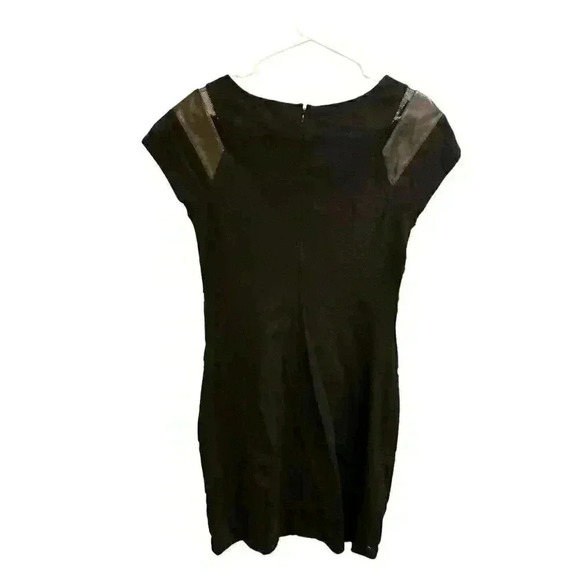 - Diane Von Fustenberg Novi Dress With Leather and Mesh Details Size 8, Pr… - Picture 6 of 7